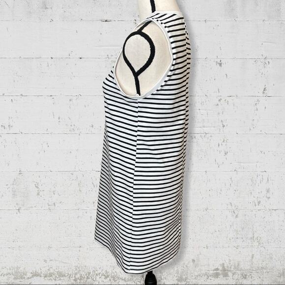 Zara Striped Tank Coastal Summer Dress Size Small Nautical Preppy - Picture 3 of 7